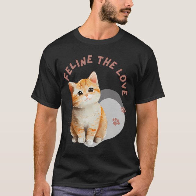 Tater Tot cat Meow Abstrakt Art T Shirt (Framsida)