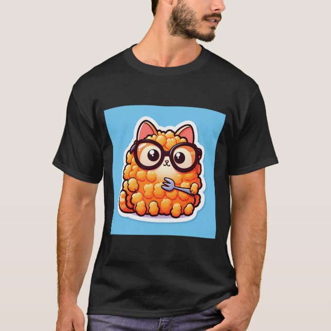 Tater Tot Cat T Shirt (Framsida)