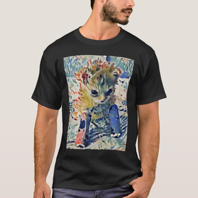 Tater Tot Cat-tavla Matisse-inspirerad T Shirt (Framsida)