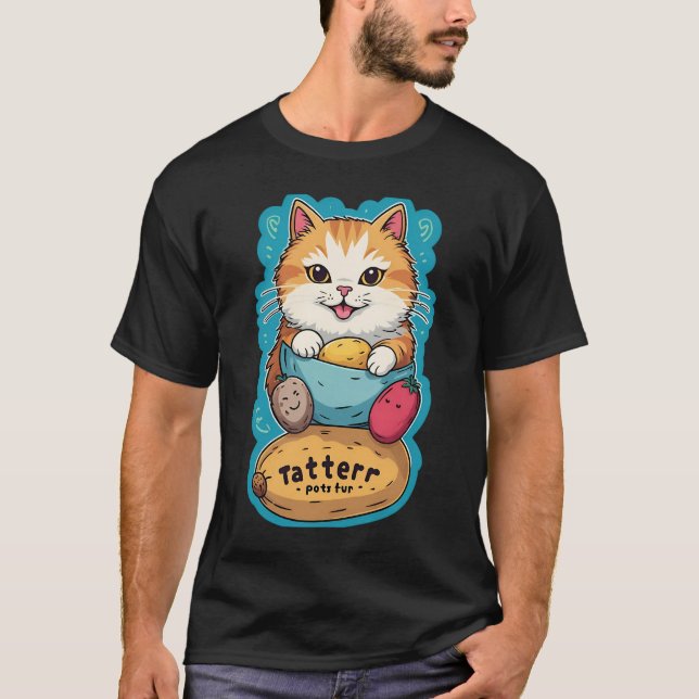 Tater Tot Cattige T Shirt (Framsida)