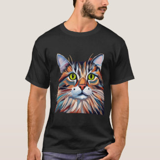 Tater Tot Multicolor Cat - färgat - färgat T Shirt