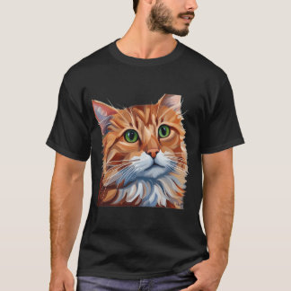 Tater Tot Orange Cat - Mjukt målad T Shirt