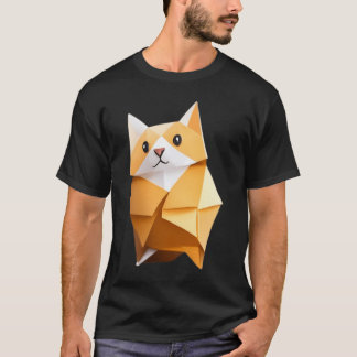 Tater Tot Orange Cat - Origami T Shirt
