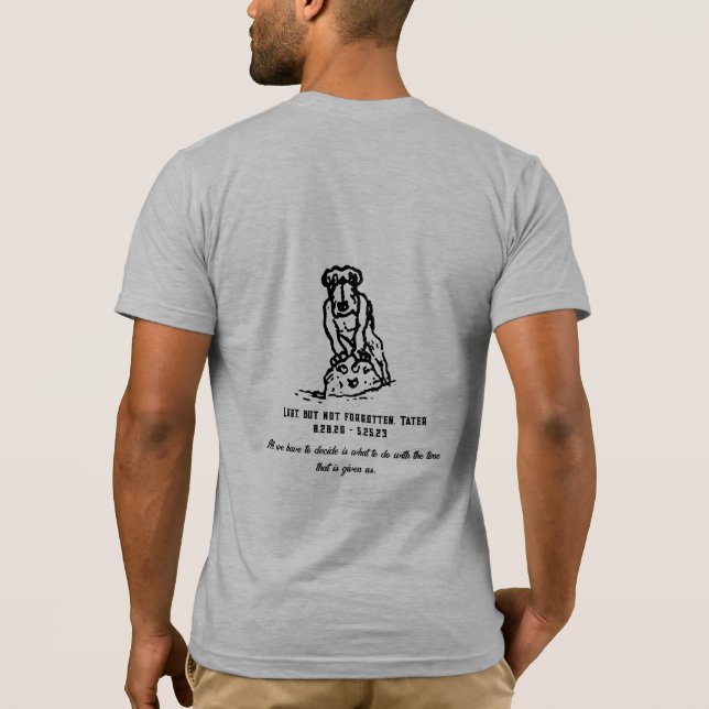 Tater Tot Tot i många Äventyr T Shirt (Baksida)