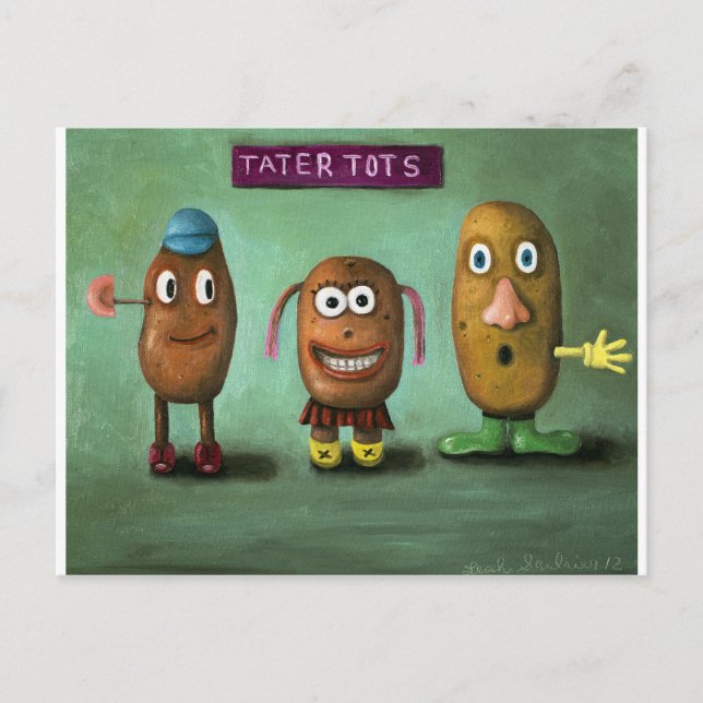 Tater Tots Vykort (Framsida)