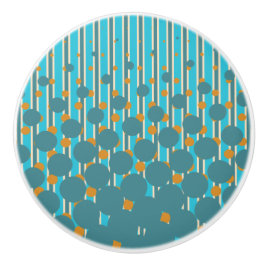 Täthetskonstruktion - Turkos&Orange - Dekorknapp Knopp