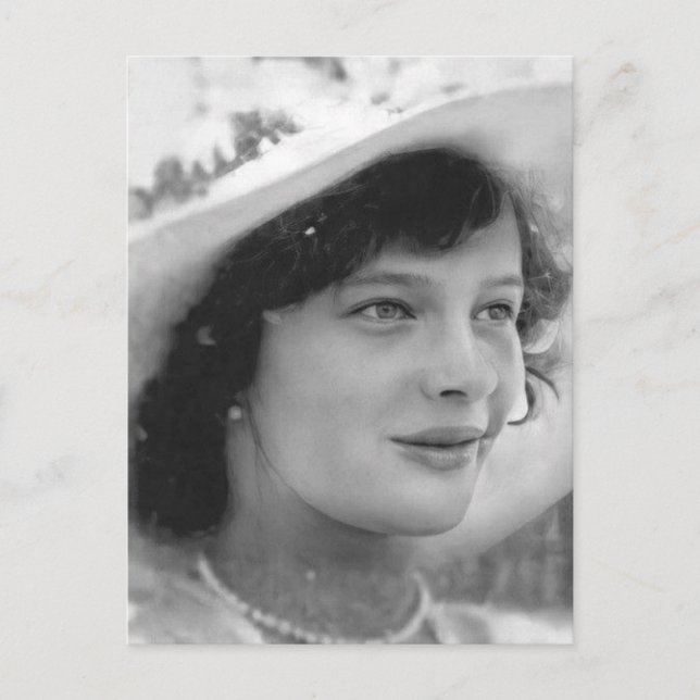Tatiana, dotter tsar från ryska vykort (Framsida)