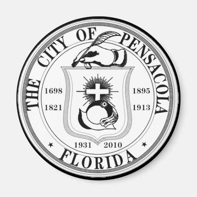 Tätning av Pensacola, Florida Magnet (Framsidan)