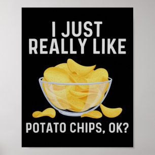 Tato Chip Art För manar Women Kids Bag Chi Poster