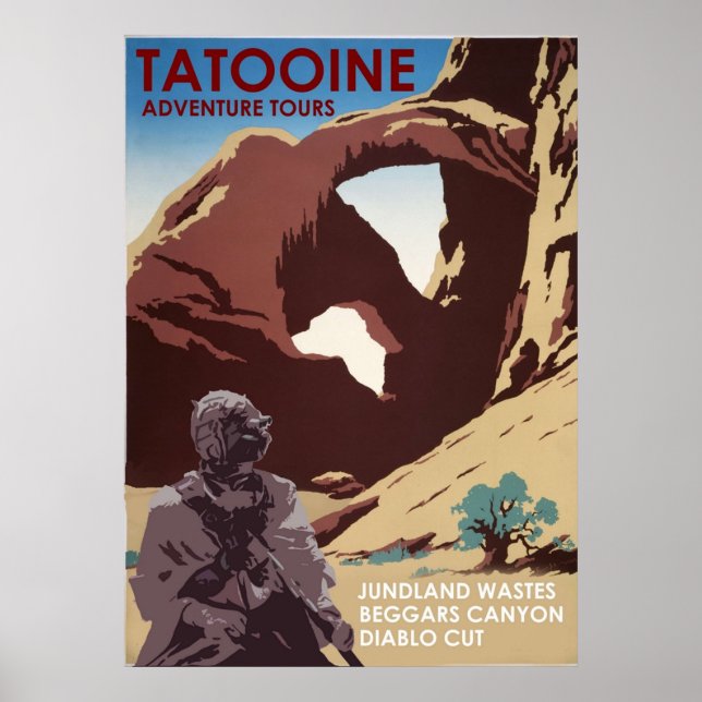 Tatooine Äventyr Tours Poster (Framsidan)