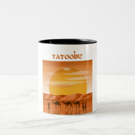 Tatooine Sunset Mug, Men's & Women's mug, camel Två-Tonad Mugg