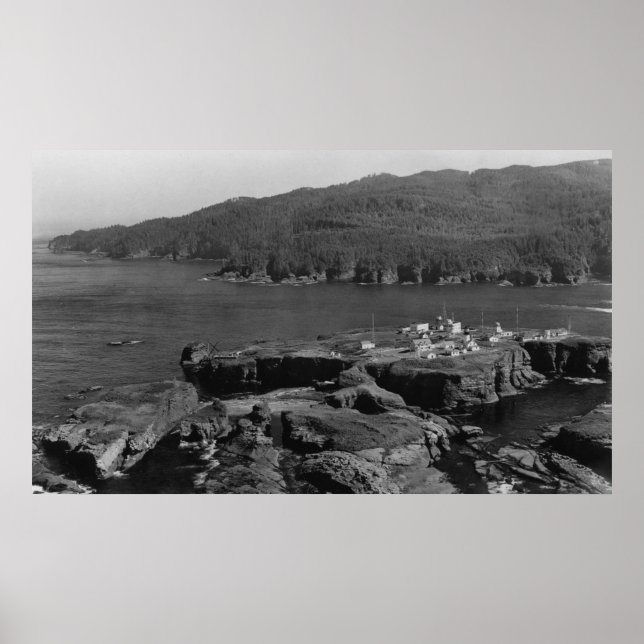 Tatoosh Island och Cape Flattery, Washington Poster (Framsidan)