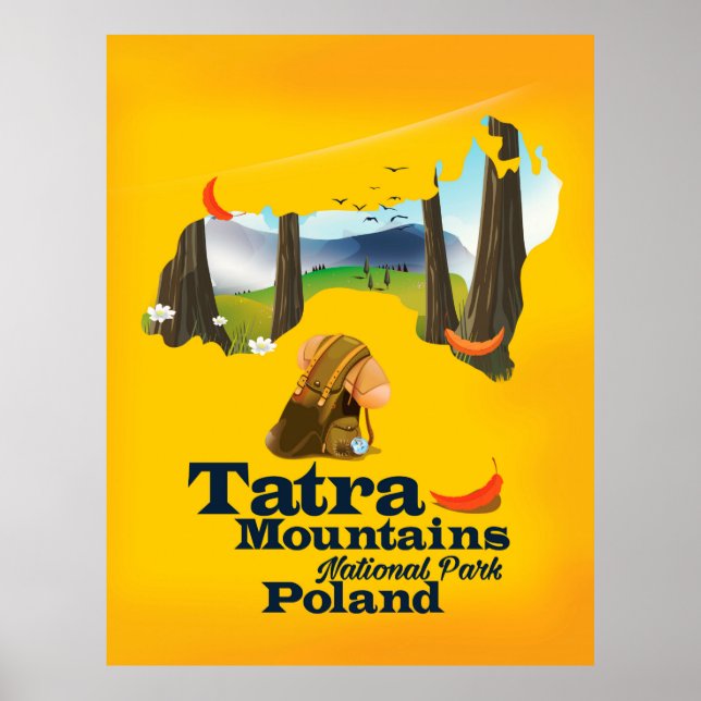 Tatra nationalpark, Polen Poster (Framsidan)