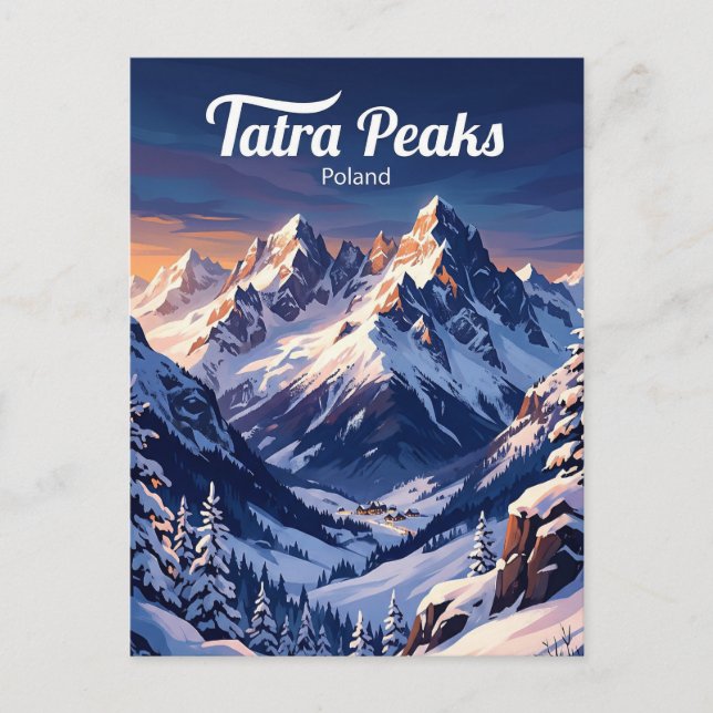 Tatrabergen Polen Vykort (Framsida)