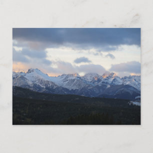 Tatras i molnen poster vykort