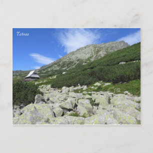 Tatras polska Fem Sjöar Valley Vykort