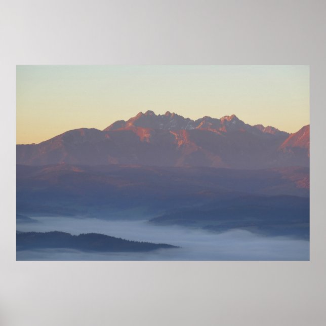 Tatras sunrise poster (Framsidan)