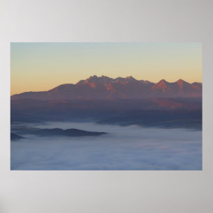 Tatras sunrise-vy poster