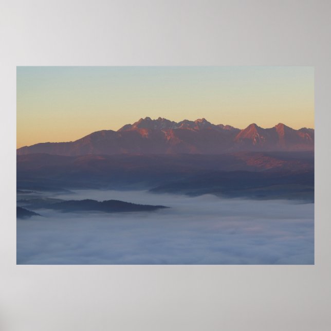 Tatras sunrise-vy poster (Framsidan)