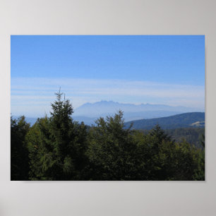 Tatras View från Jaworzyna Krynicka Beskids Poster
