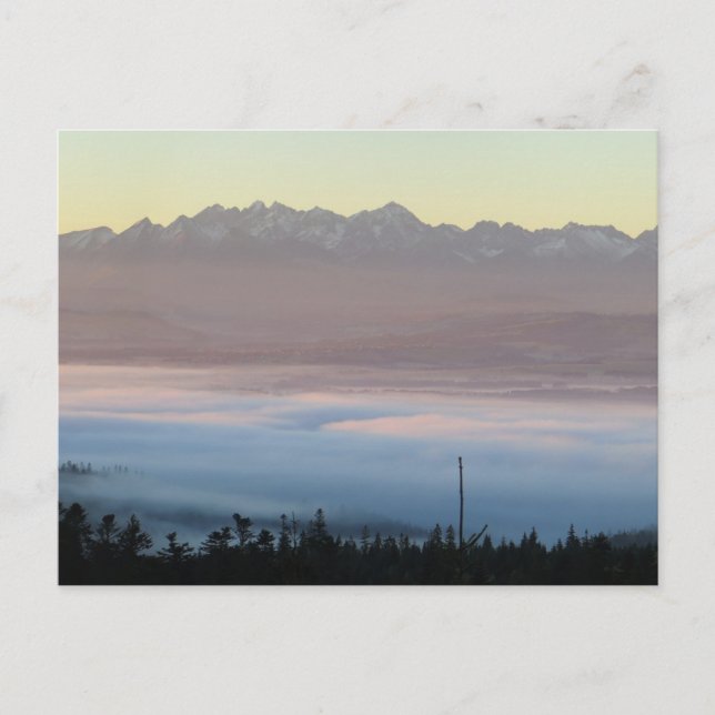 Tatras vy från Gorce Vykort (Framsida)