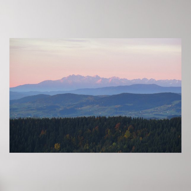 Tatras-vy Poster (Framsidan)