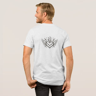 Tatroinspirerad hjärtdesign T-shirt