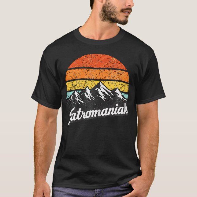 Tatromaniak Tatrabergen Vintage T Shirt (Framsida)