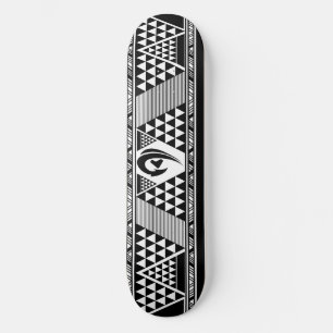 Tatt baksida mini skateboard bräda 18,7 cm