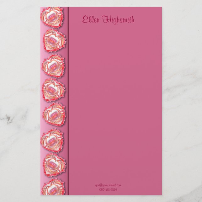 Tattered Heart Gräns Brevpapper (Framsida)