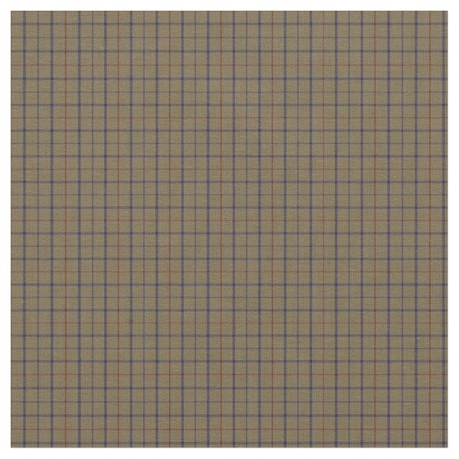Tattersall Mode Brooks Camel Blue Red Tyg (Närbild)