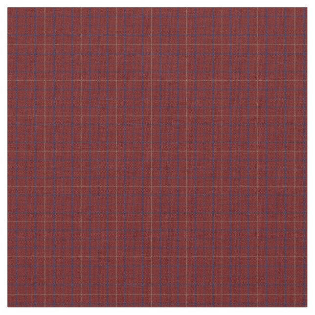 Tattersall Mode Brooks Maroon Blue Guld Tyg (Närbild)