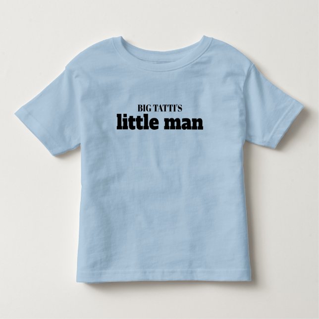 Tatti Pappa Yiddisdisk Son Little Man Fars dag Gif T Shirt (Framsida)