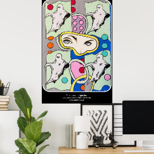 "Tattletales in Spirit Box"-färg på en Poster