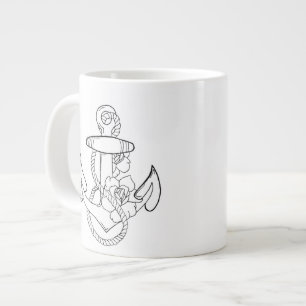 Tatto-ankarpunkt stil jumbo mugg