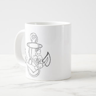 Tatto-ankarpunkt stil jumbo mugg