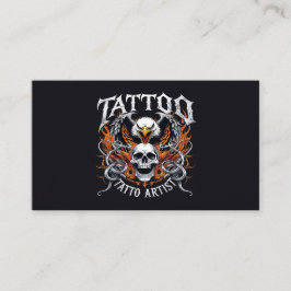 Tatto Artist ProfesBody Art Tat Shop Parlor Visitkort