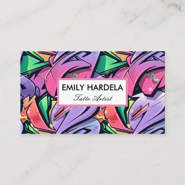 Tatto Artist Visitkort (Framsida)