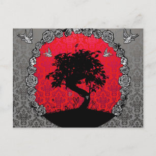 Tatto Bonsai Träd i Kärlek Vykort