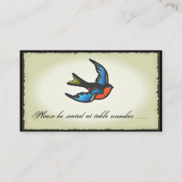Tatto Bröllop Bord Place Cards Placeringskort