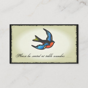 Tatto Bröllop Bord Place Cards Placeringskort