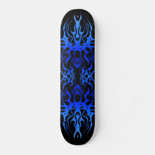 Tatto Heart Arteries blue black Skateboard Bräda 19,5 Cm