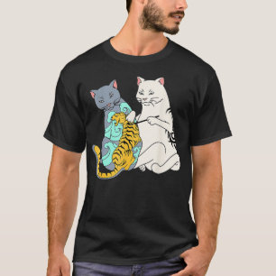 Tatto Irezumi Cat Artist Traditional Japansk Ta T Shirt