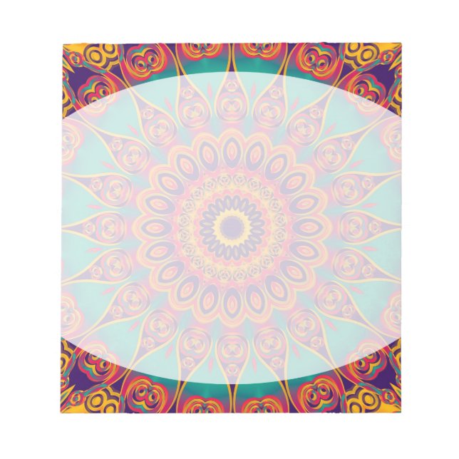 Tatto Kaleidoscope Fractal Anteckningsblock (Framsida)