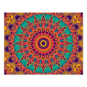 Tatto Kaleidoscope Fractal Fototryck