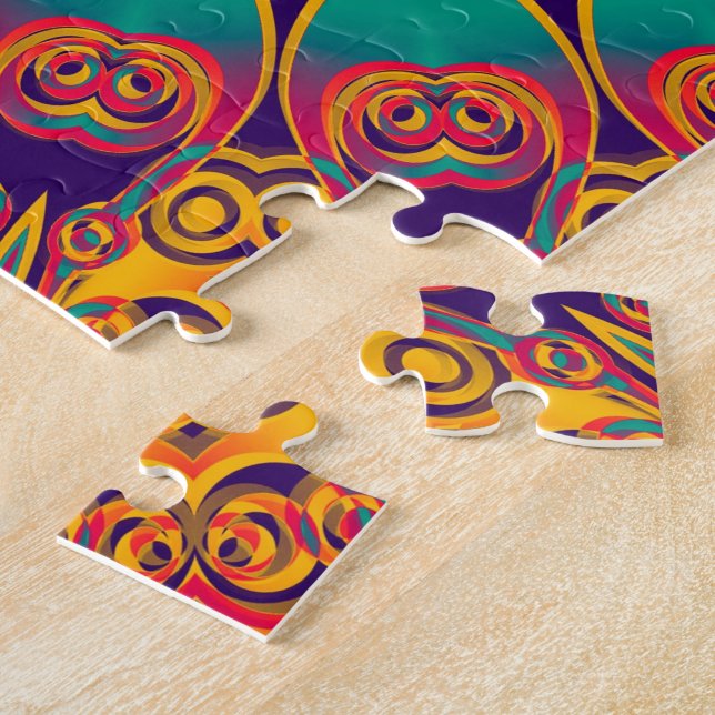 Tatto Kaleidoscope Fractal Pussel (Sidan)