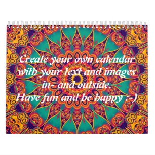 Tatto Kaleidoscope II + din text och bilder Kalender