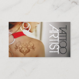 Tattoartist, Affärskort Visitkort