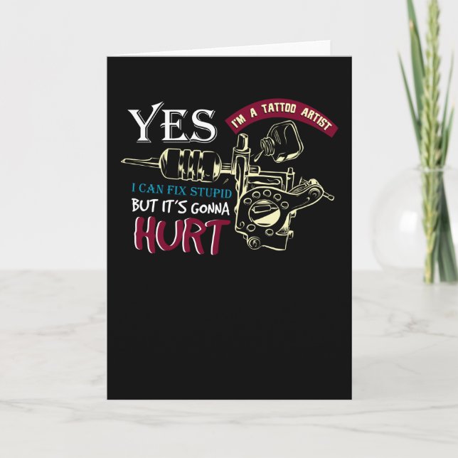 Tattoartist Kort (Framsida)