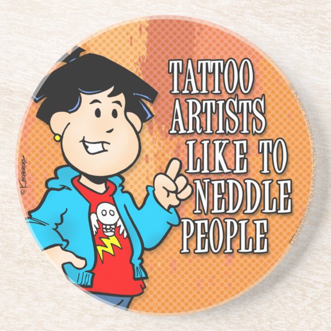 Tattoartist Underlägg Sandsten (Framsidan)